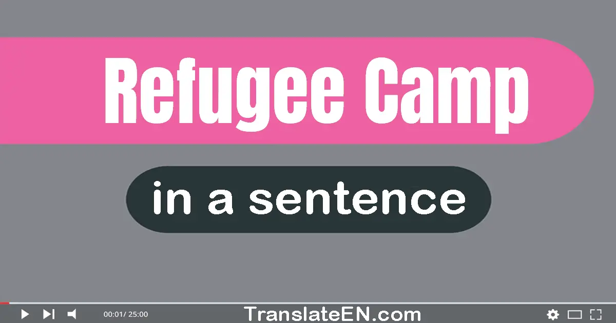 Refugee Camp in a sentence