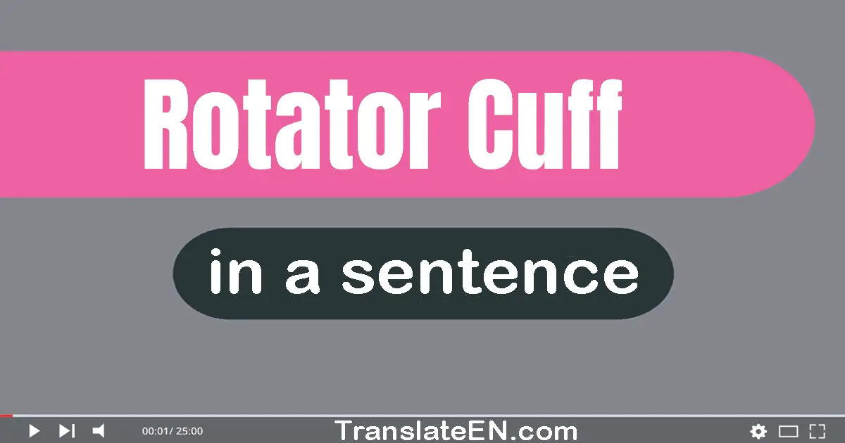 Rotator Cuff in a sentence