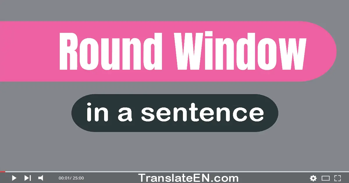 Round Window in a sentence