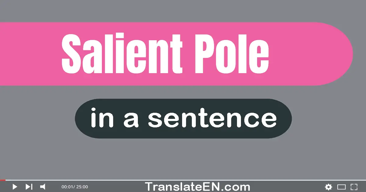 Salient Pole in a sentence