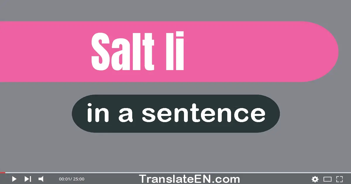 Salt Ii in a sentence