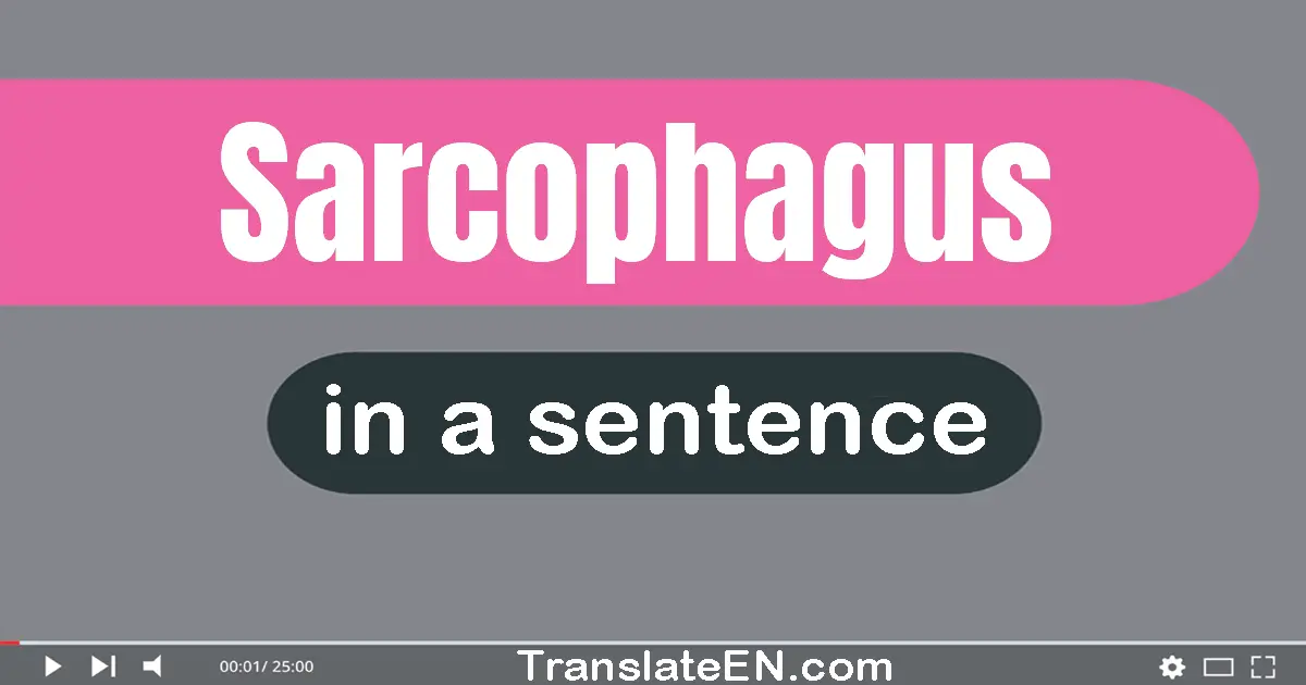 Sarcophagus in a sentence