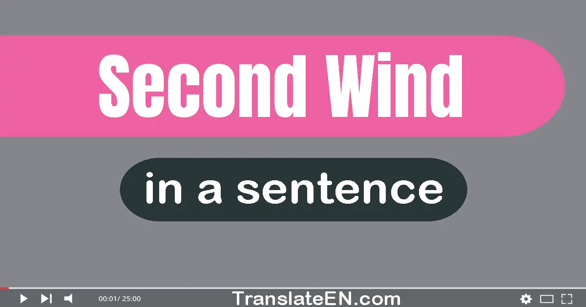 Second Wind in a sentence