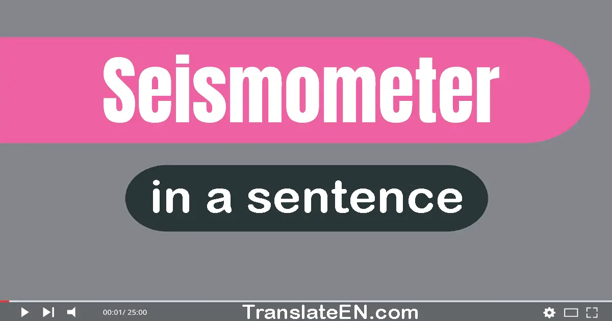 Seismometer in a sentence