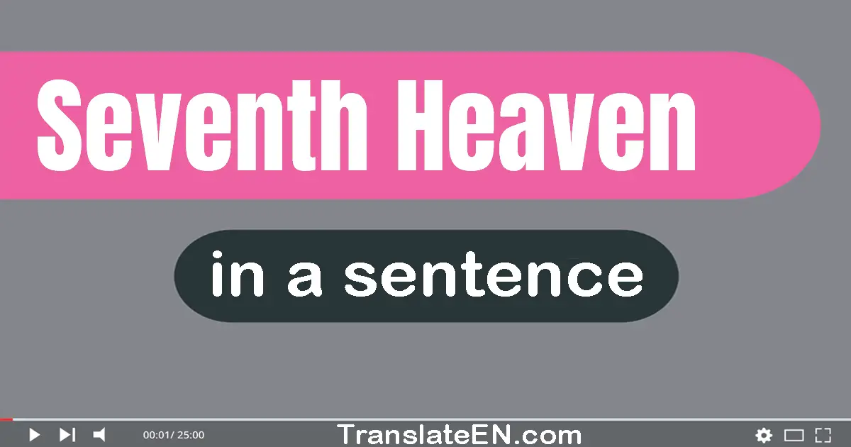 Use "seventh heaven" in a sentence | "seventh heaven" sentence examples