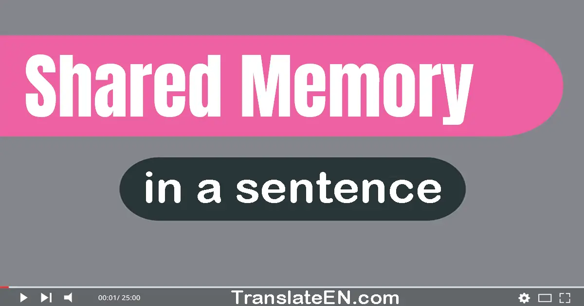 Shared Memory in a sentence