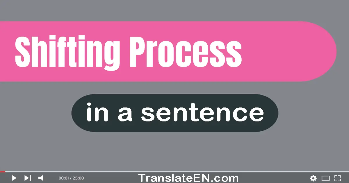 Shifting Process in a sentence