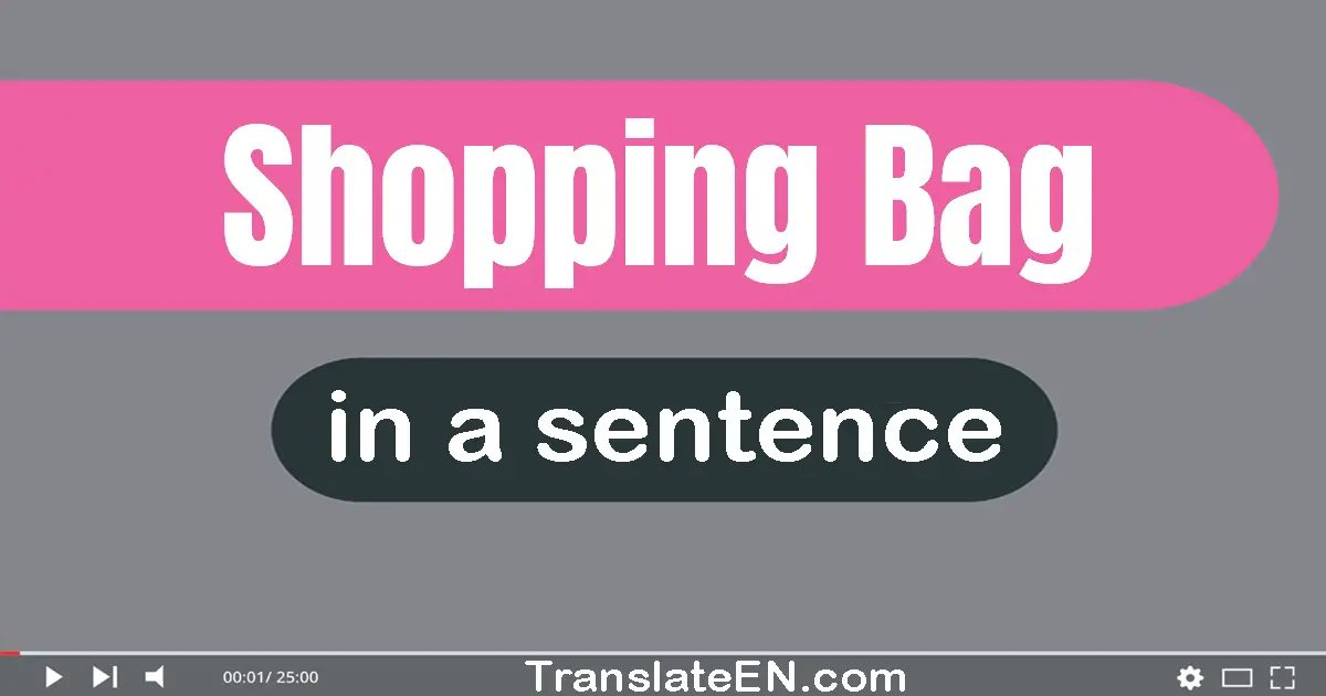 Shopping Bag in a sentence