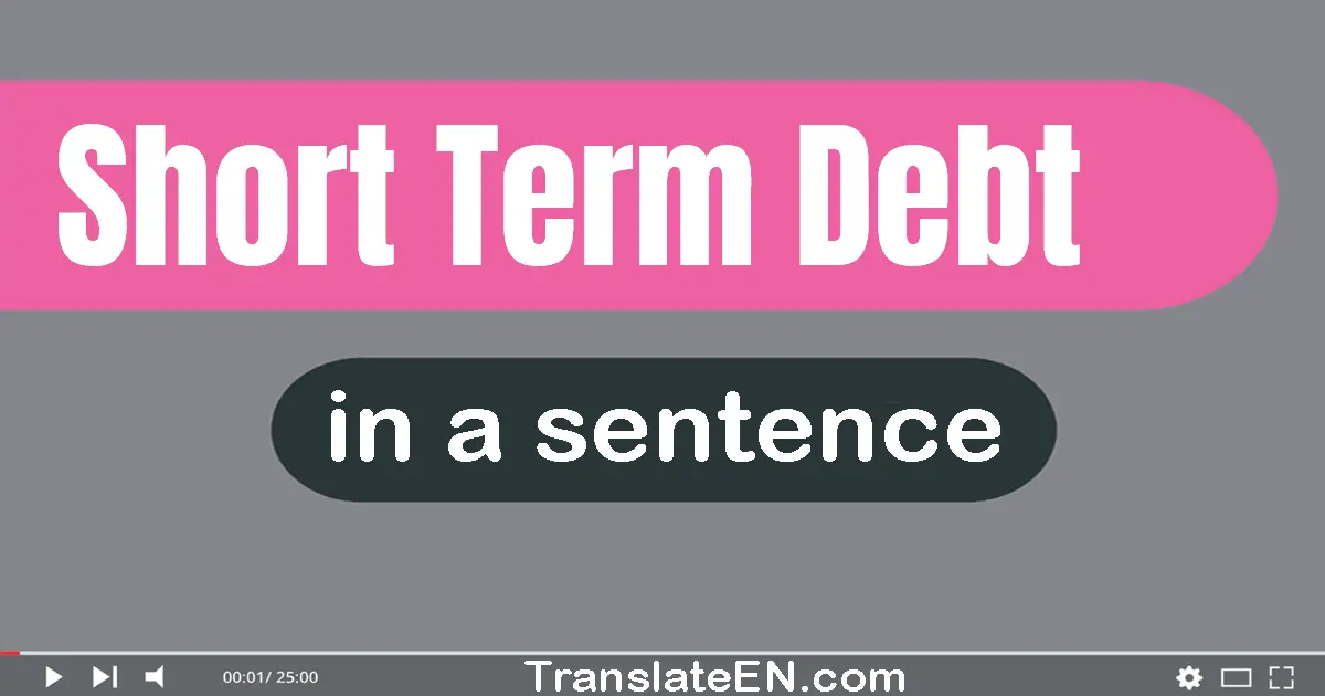 Short-term Debt in a sentence