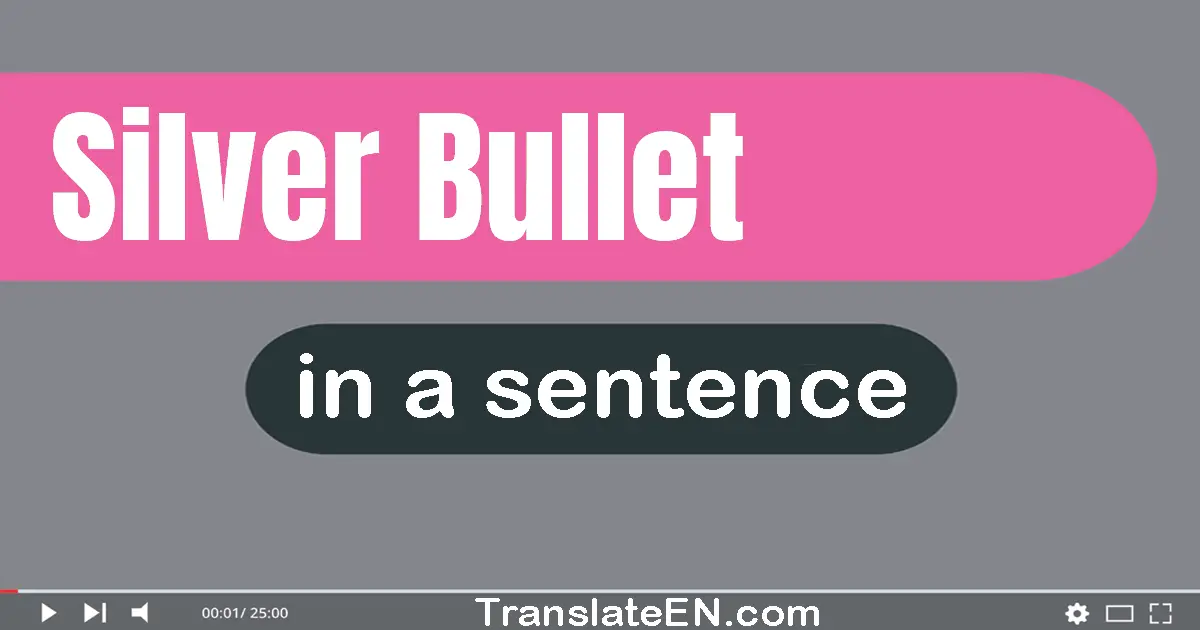 Silver Bullet in a sentence