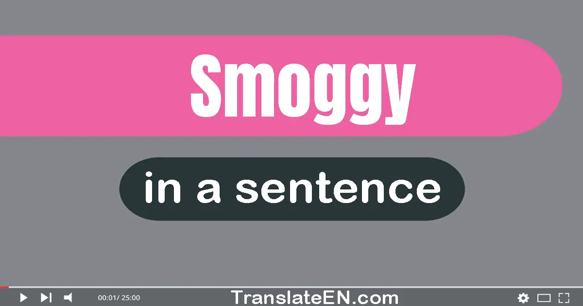 Smoggy in a sentence