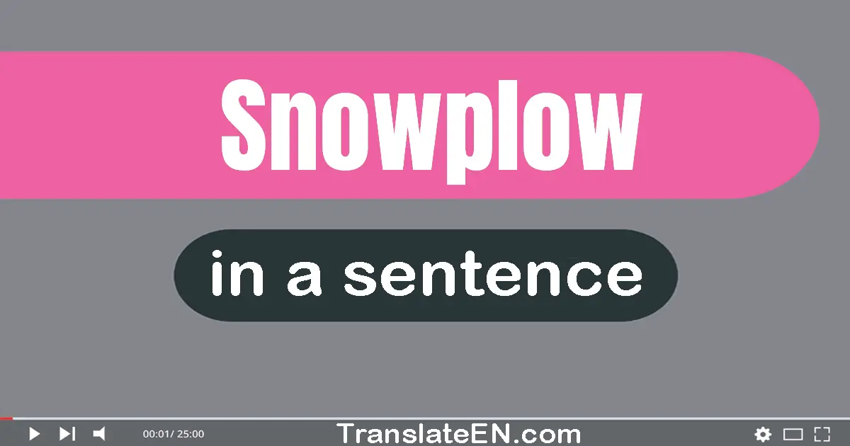 Snowplow in a sentence