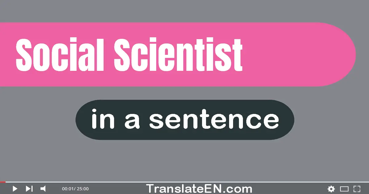 Social Scientist in a sentence