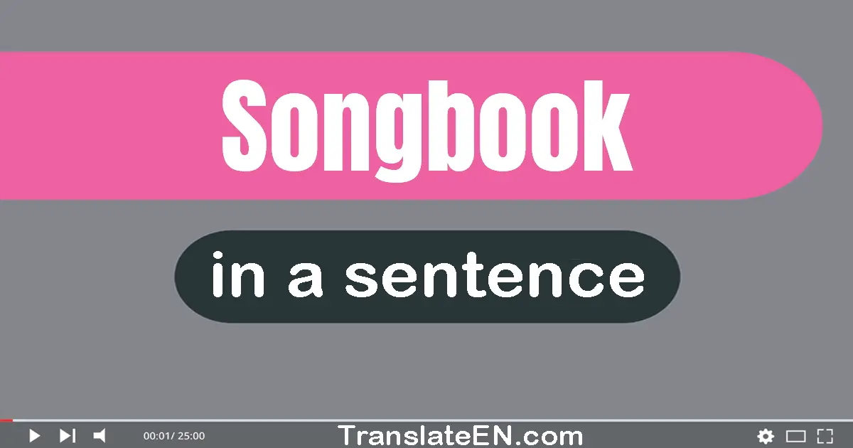 Songbook in a sentence