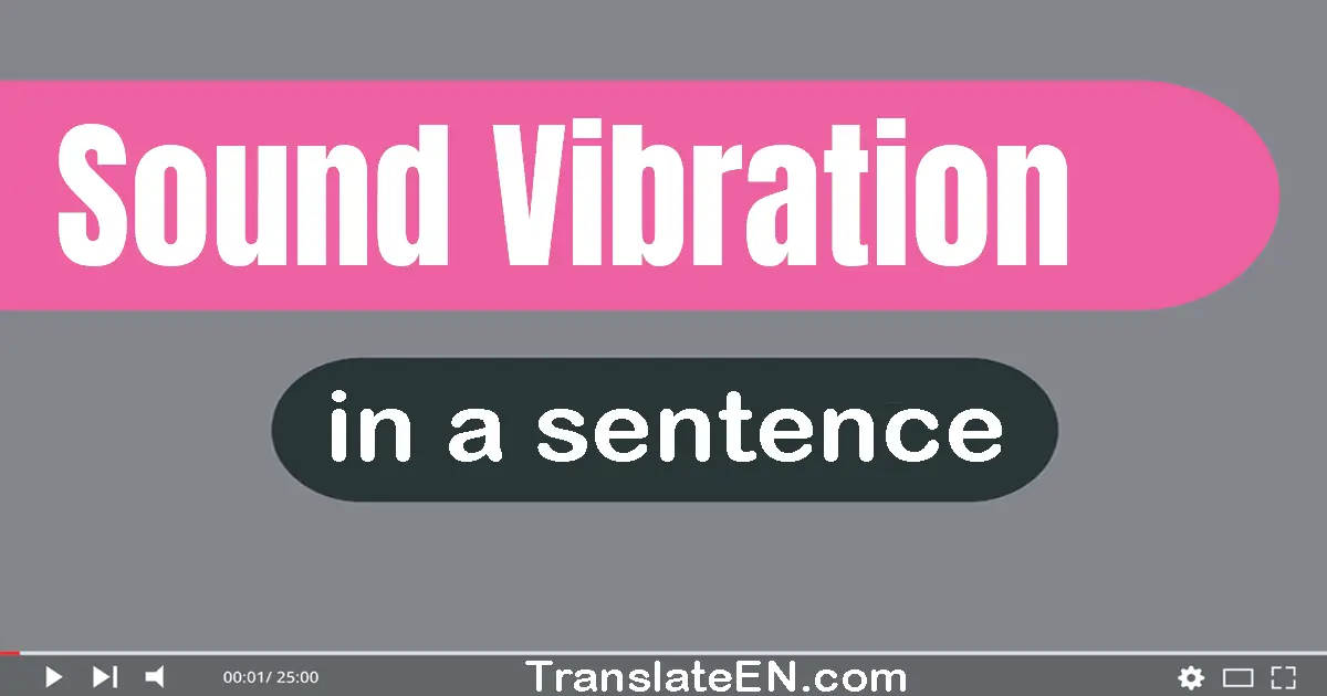 Sound Vibration in a sentence