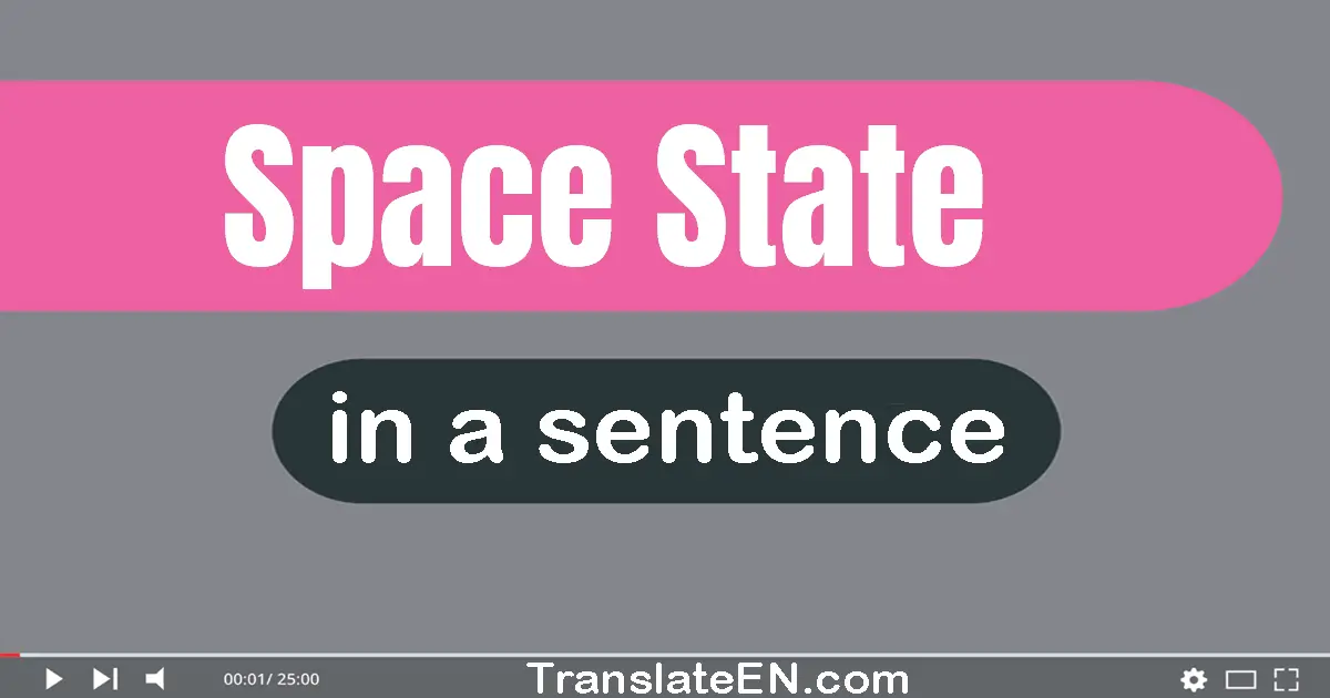 Space State in a sentence