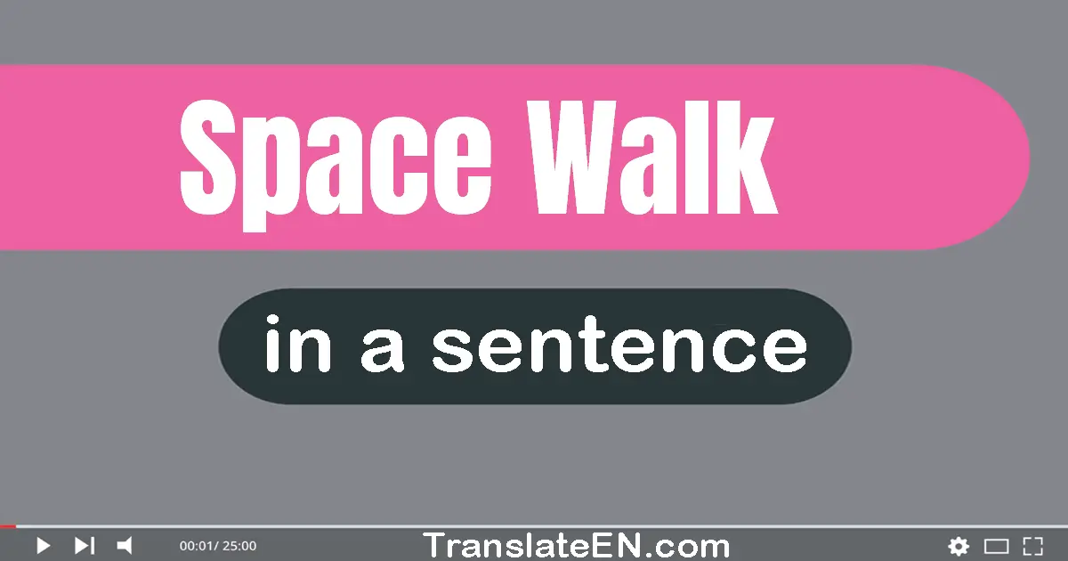 Space Walk in a sentence