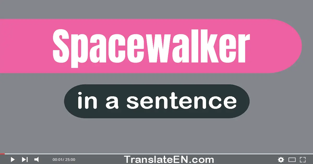 Spacewalker in a sentence