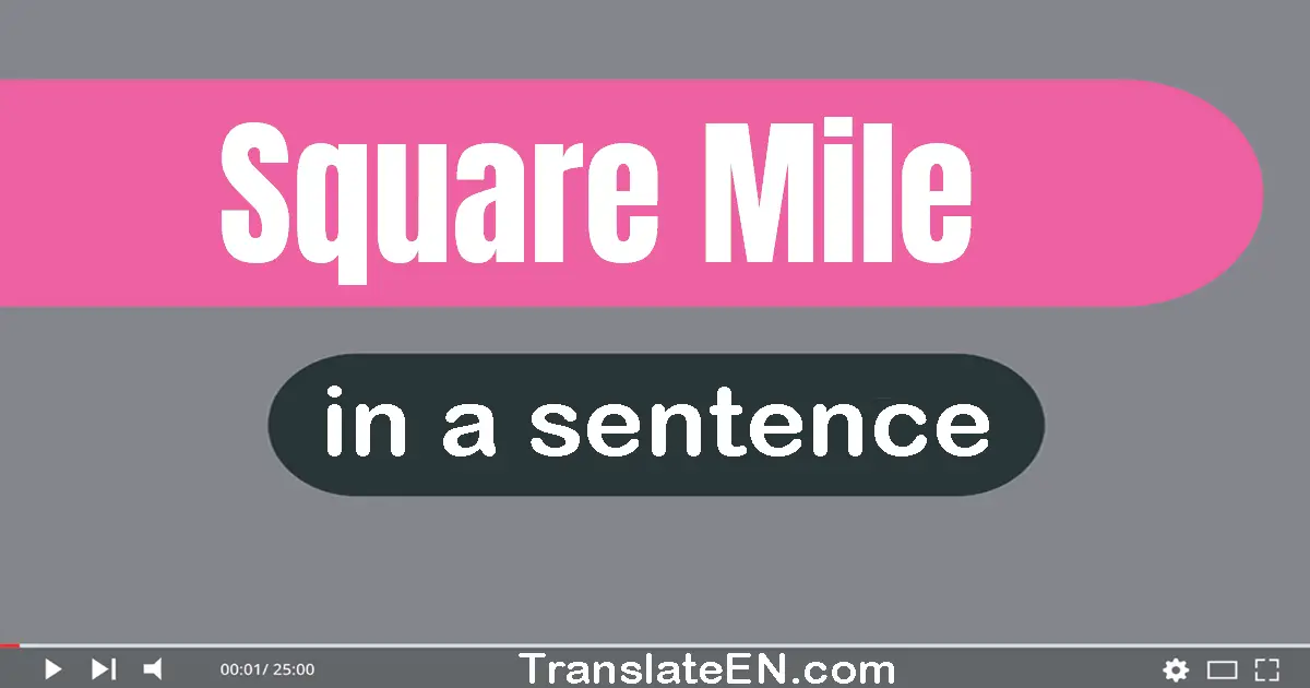 Square Mile in a sentence