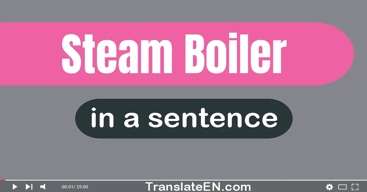 Steam Boiler in a sentence