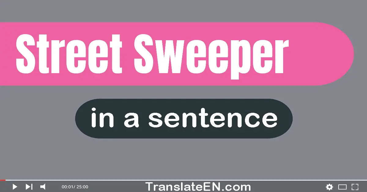 Street Sweeper in a sentence