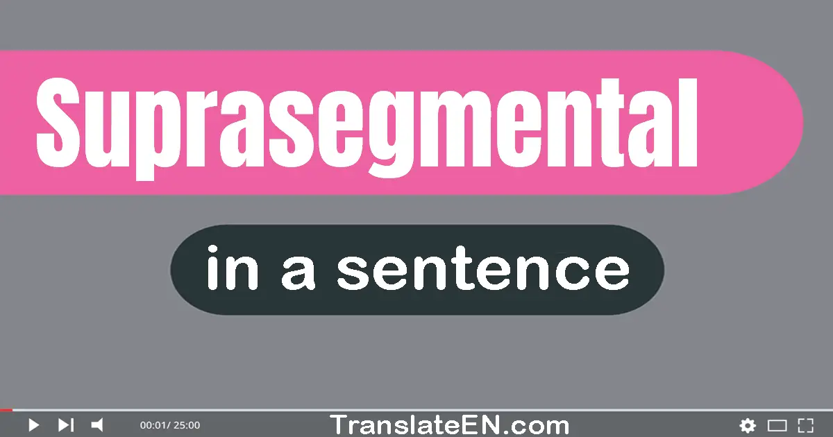 Suprasegmental in a sentence