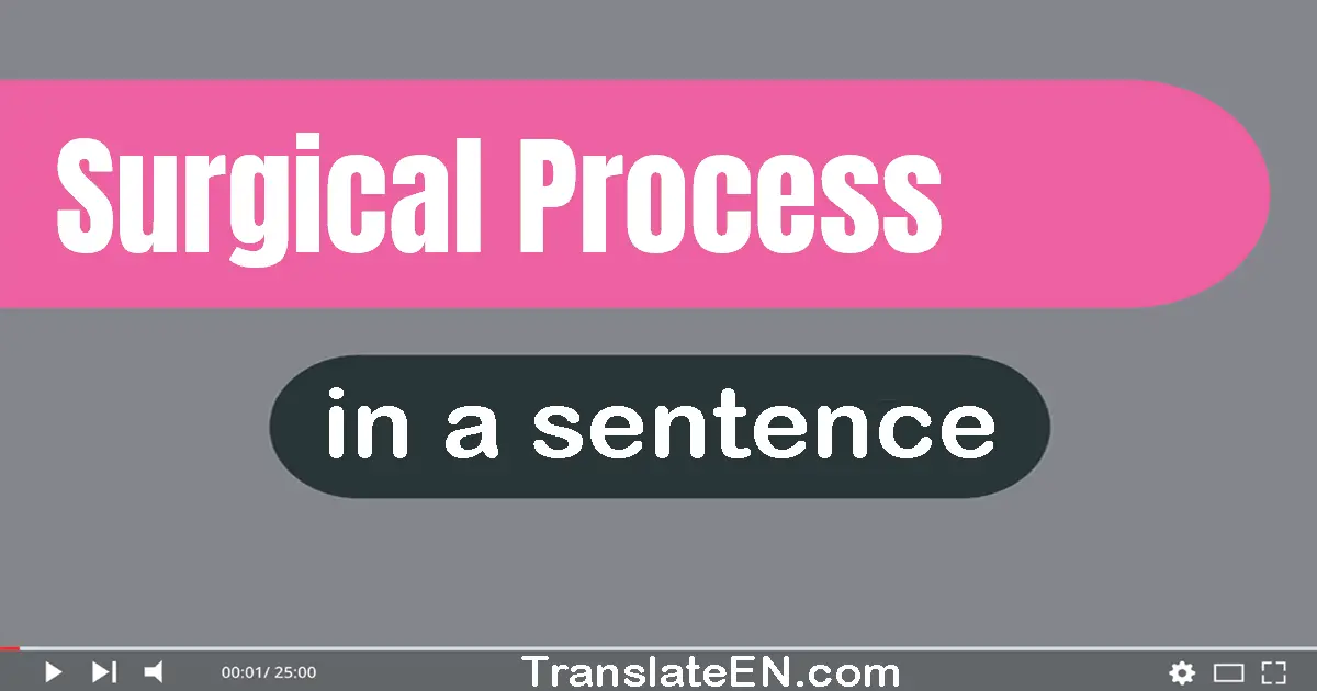 Surgical Process in a sentence