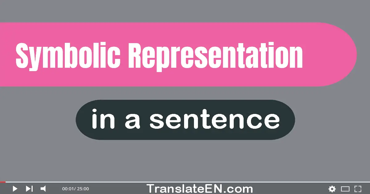 Symbolic Representation in a sentence