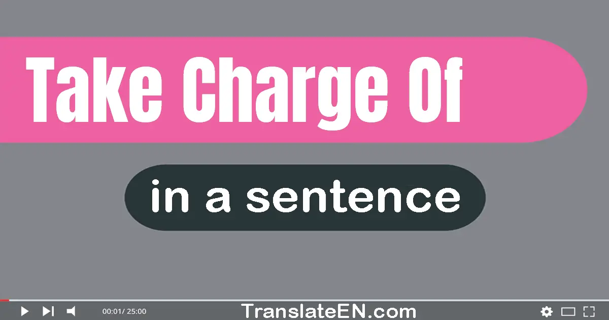 Take Charge Of in a sentence