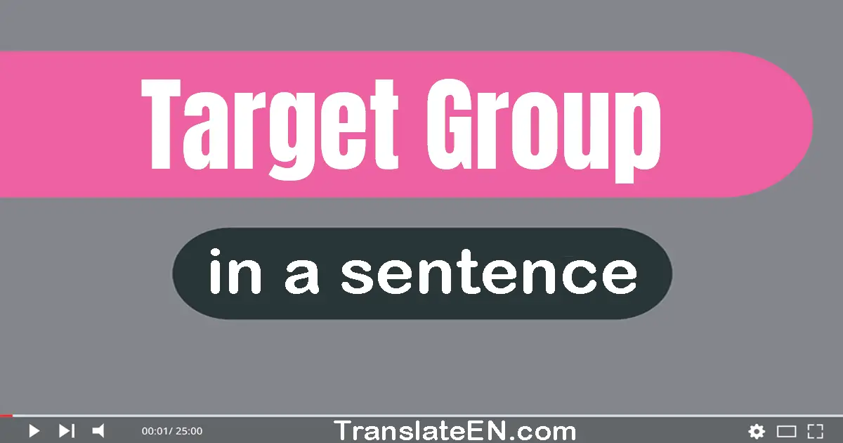 Target Group in a sentence