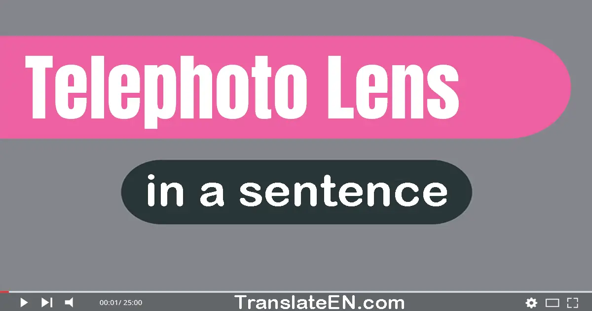 Telephoto Lens in a sentence