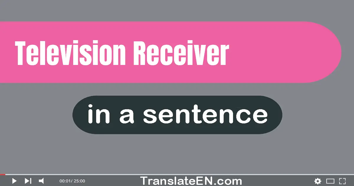 Television Receiver in a sentence