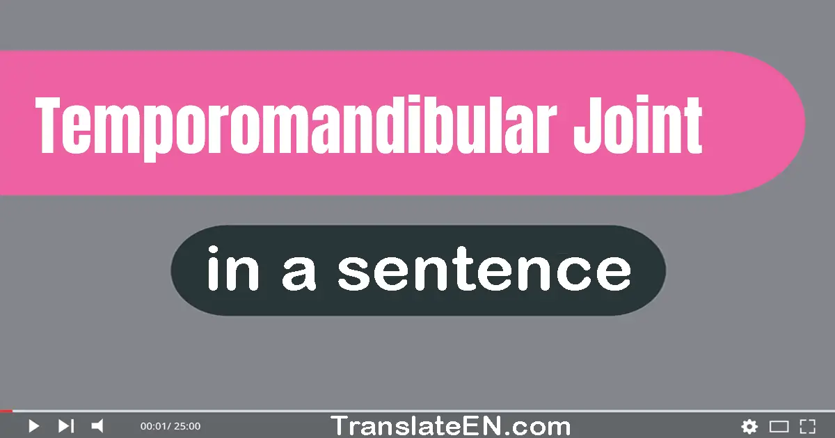 Temporomandibular Joint in a sentence