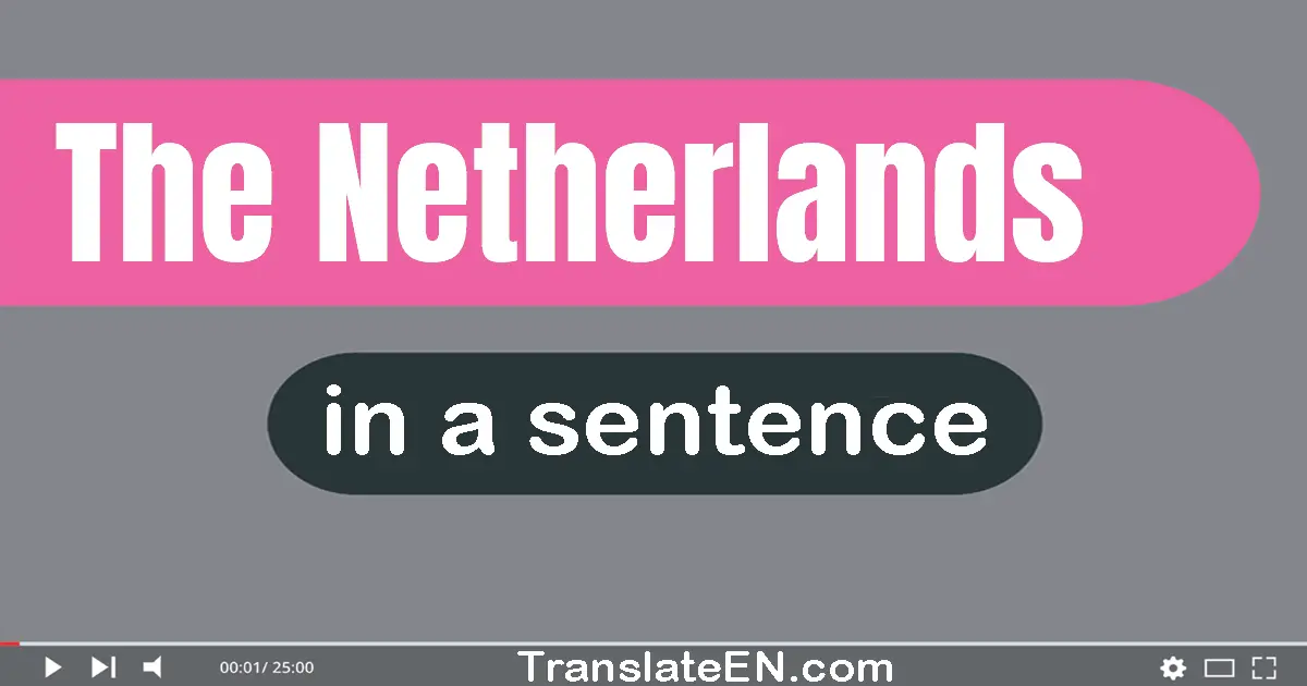 The Netherlands in a sentence