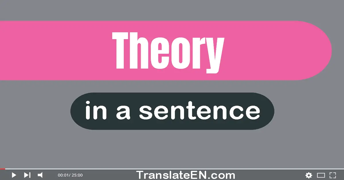 Theory in a sentence