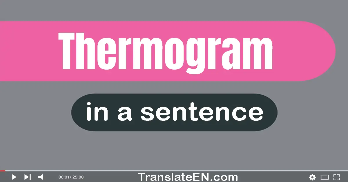 Thermogram in a sentence