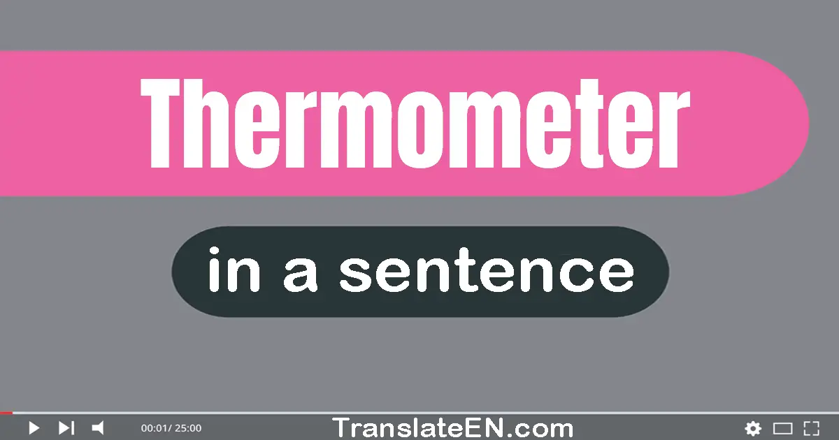 Thermometer in a sentence