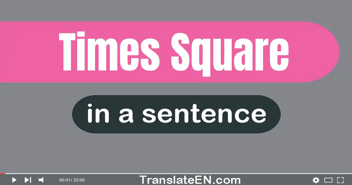 Times Square in a sentence