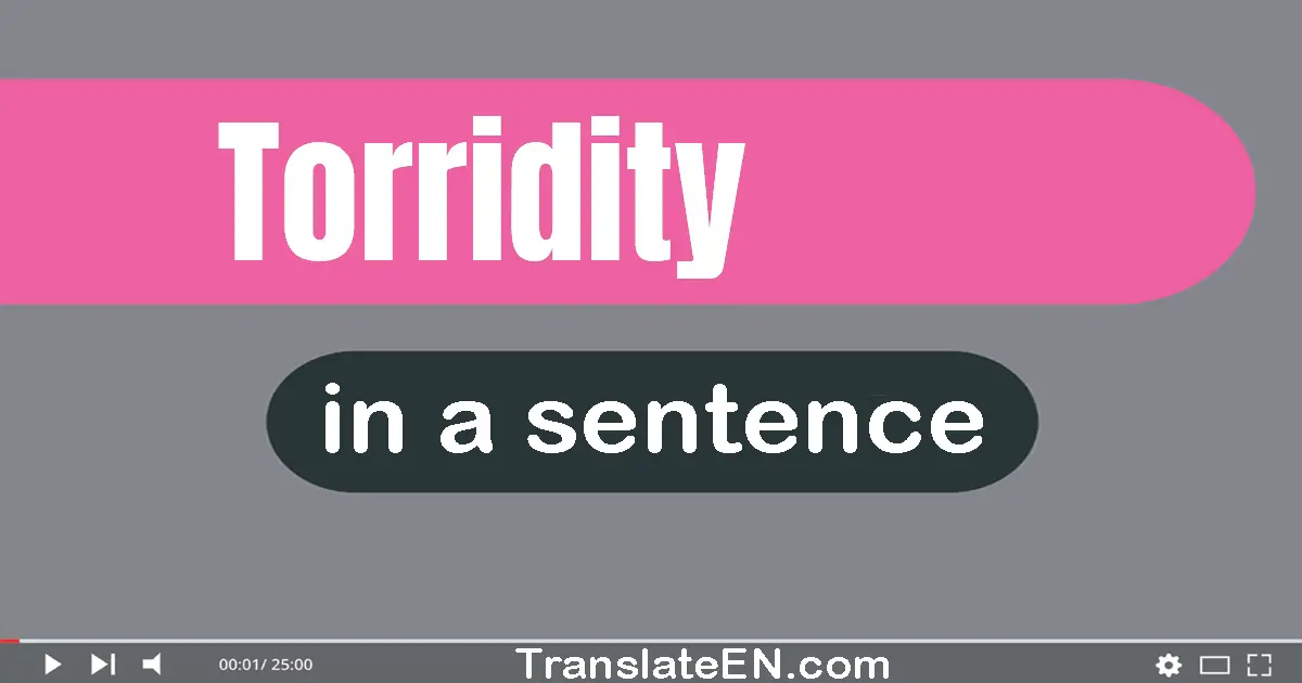 Torridity in a sentence