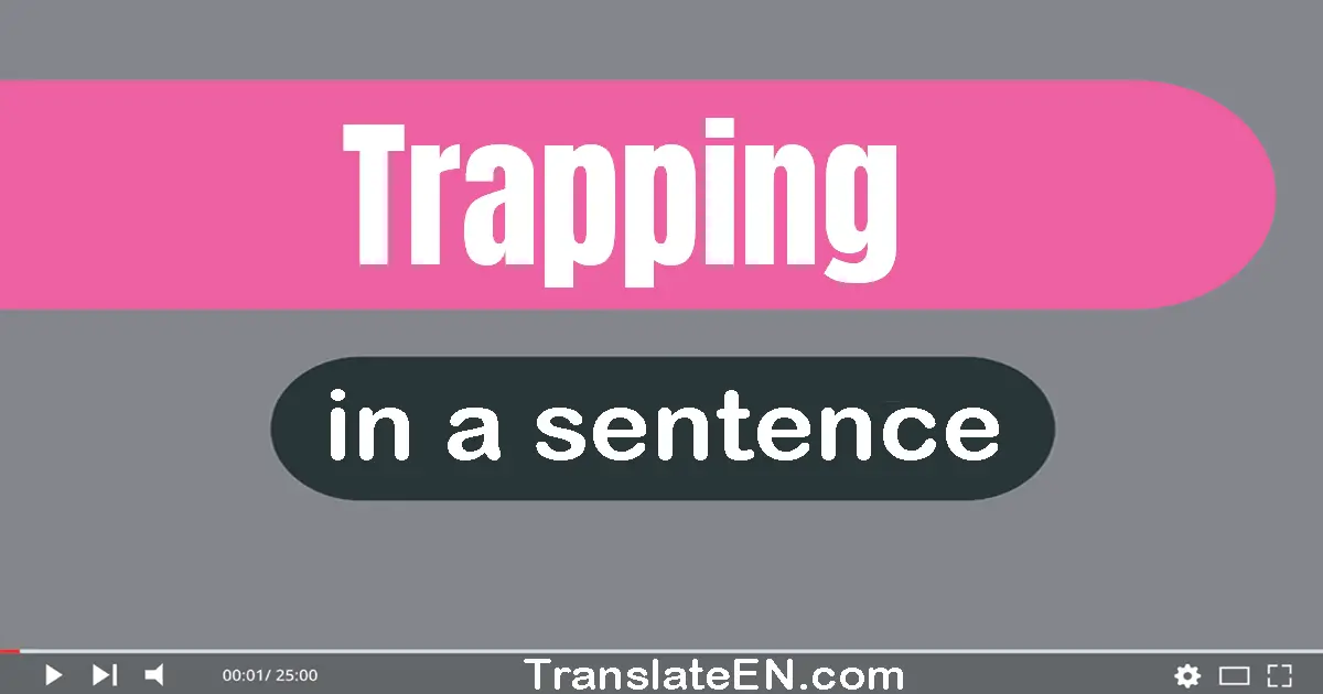 Trapping in a sentence