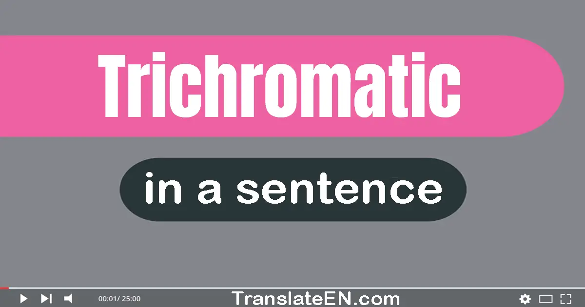 Trichromatic in a sentence