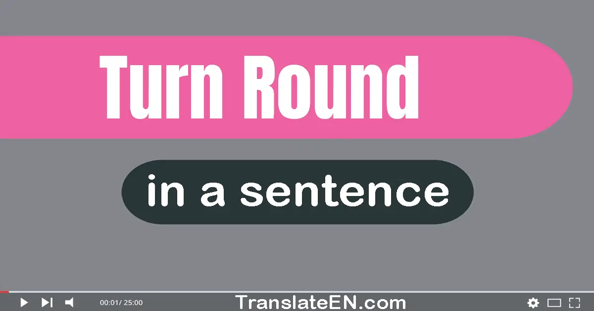 Use "turn-round" in a sentence | "turn-round" sentence examples