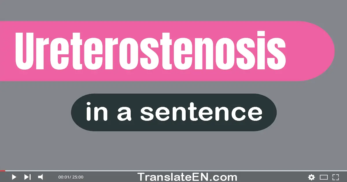 Ureterostenosis in a sentence