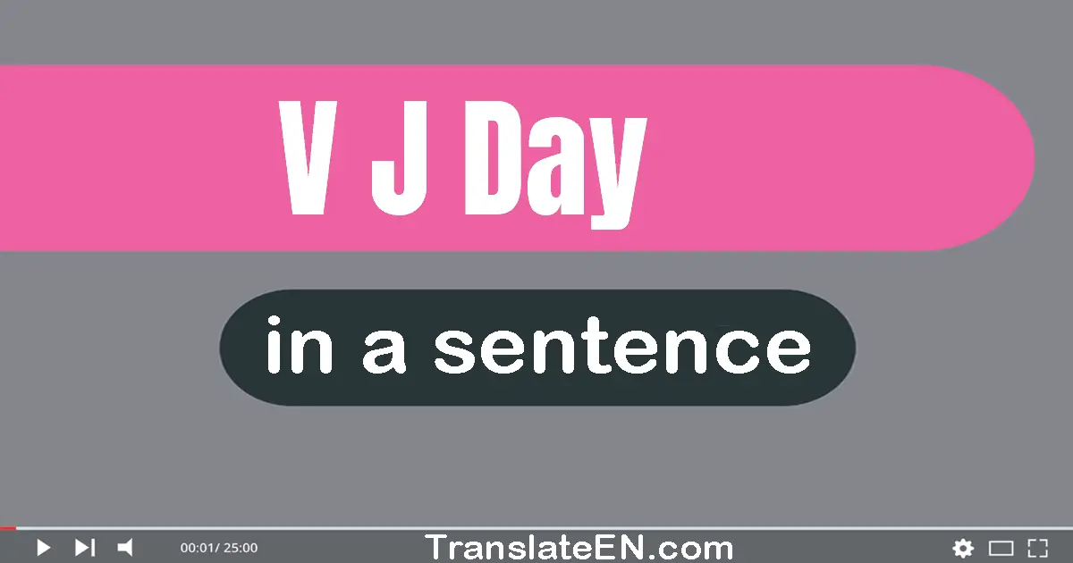 V-j Day in a sentence