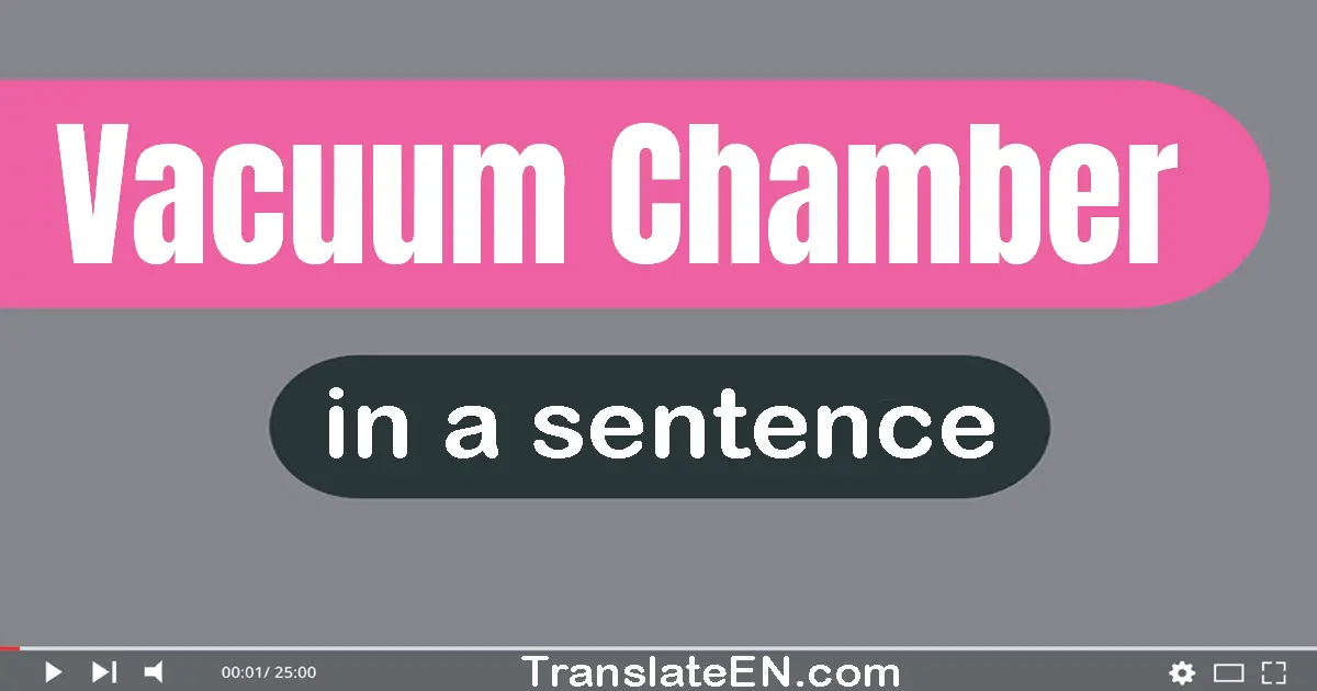 Vacuum Chamber in a sentence