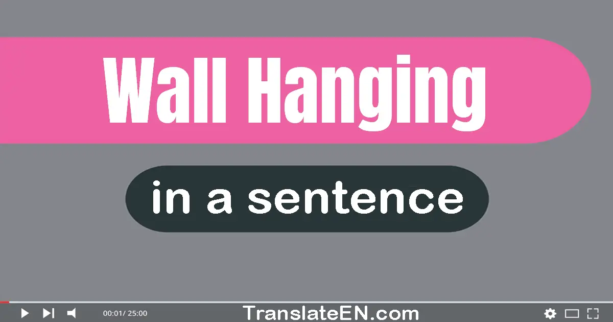 Wall Hanging in a sentence