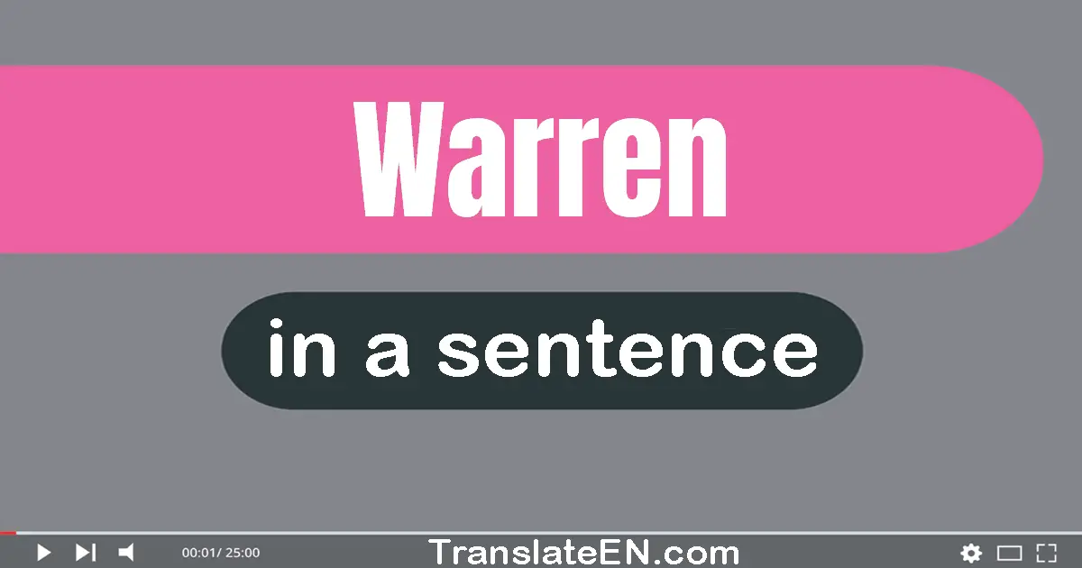 Warren in a sentence