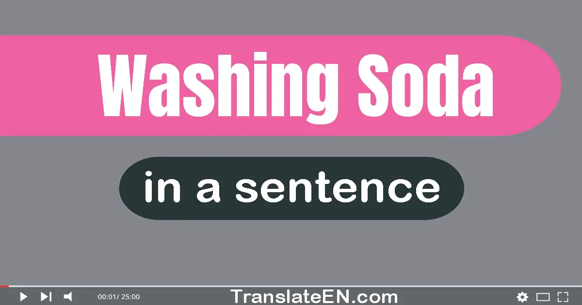 Washing Soda in a sentence