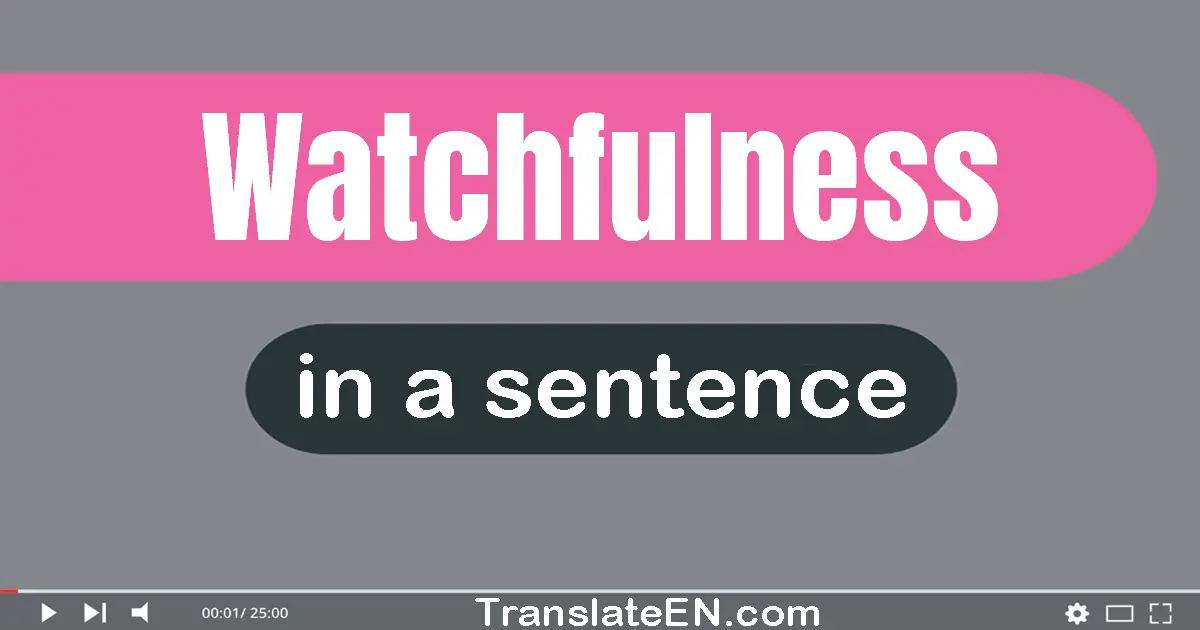 Watchfulness in a sentence