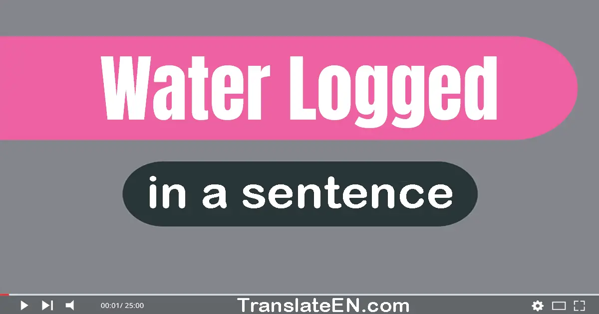 Water-logged in a sentence